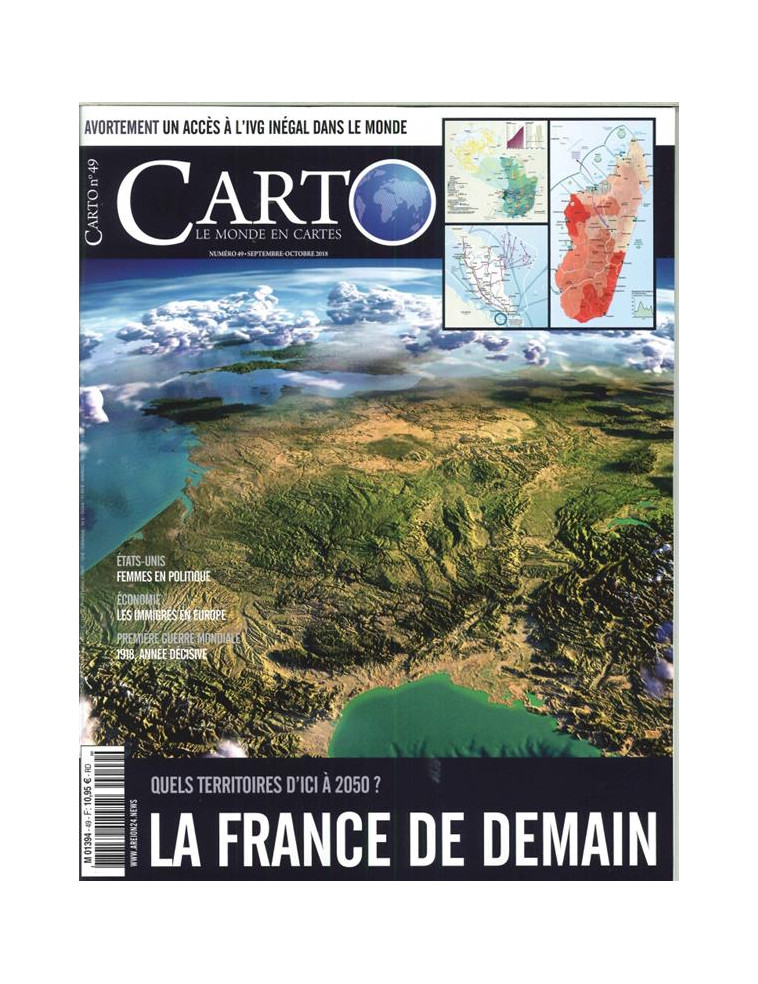 CARTO N 49  LA FRANCE DE DEMAIN - SEPTEMBRE/OCTOBRE 2018 - COLLECTIF - NC