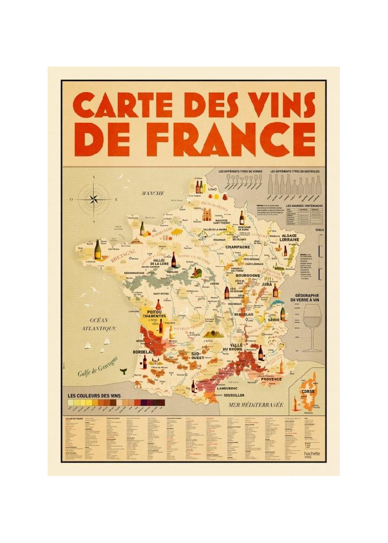 LA CARTE DES VINS DE FRANCE - PERSAN MATHIEU - NC