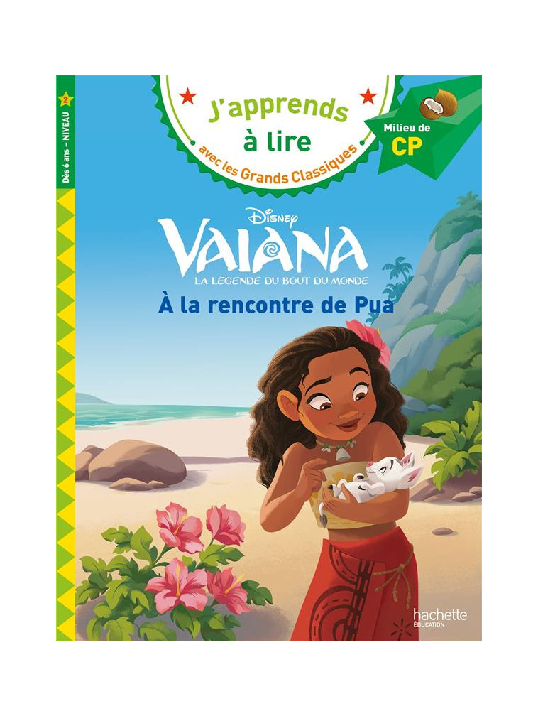 DISNEY CP NIVEAU 2 - VAIANA - A LA RENCONTRE DE PUA - ALBERTIN ISABELLE - HACHETTE