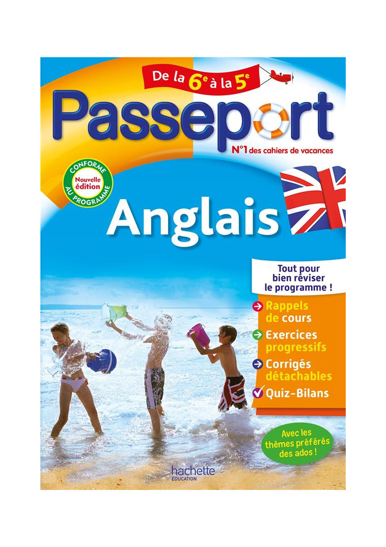 PASSEPORT - ANGLAIS - DE LA 6E A LA 5E - CAHIER DE VACANCES 2024 - BONNET CAROLE - HACHETTE