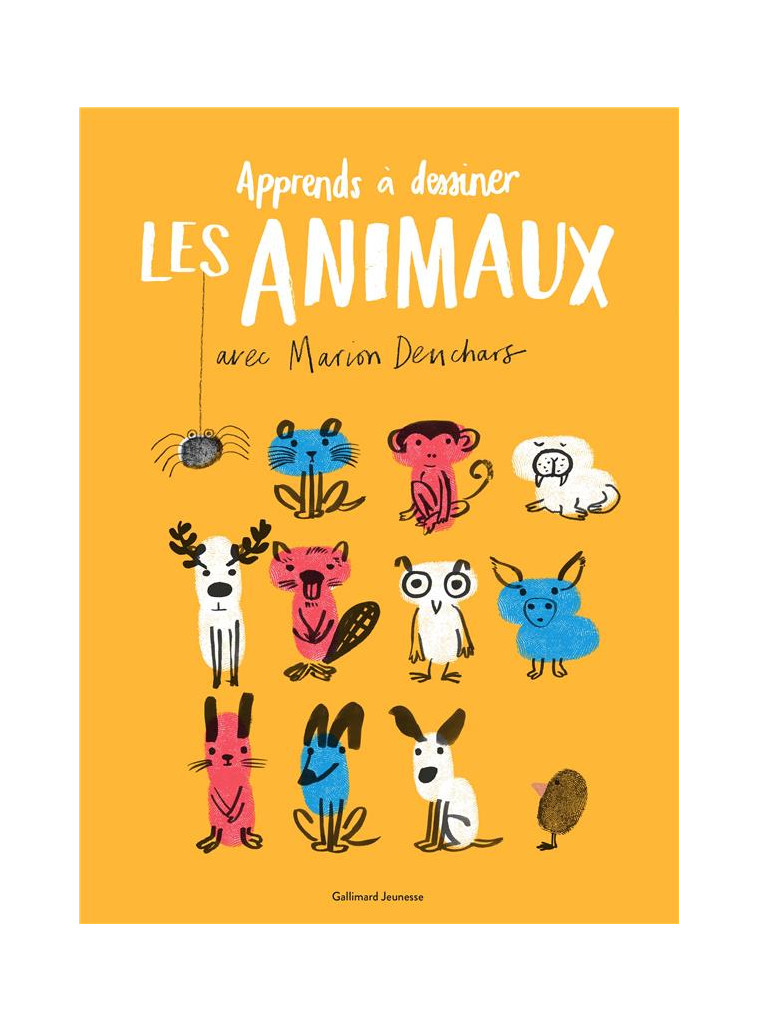 UN LIVRE D-ACTIVITES ARTISTIQUES - APPRENDS A DESSINER LES ANIMAUX AVEC MARION DEUCHARS - DEUCHARS MARION - GALLIMARD