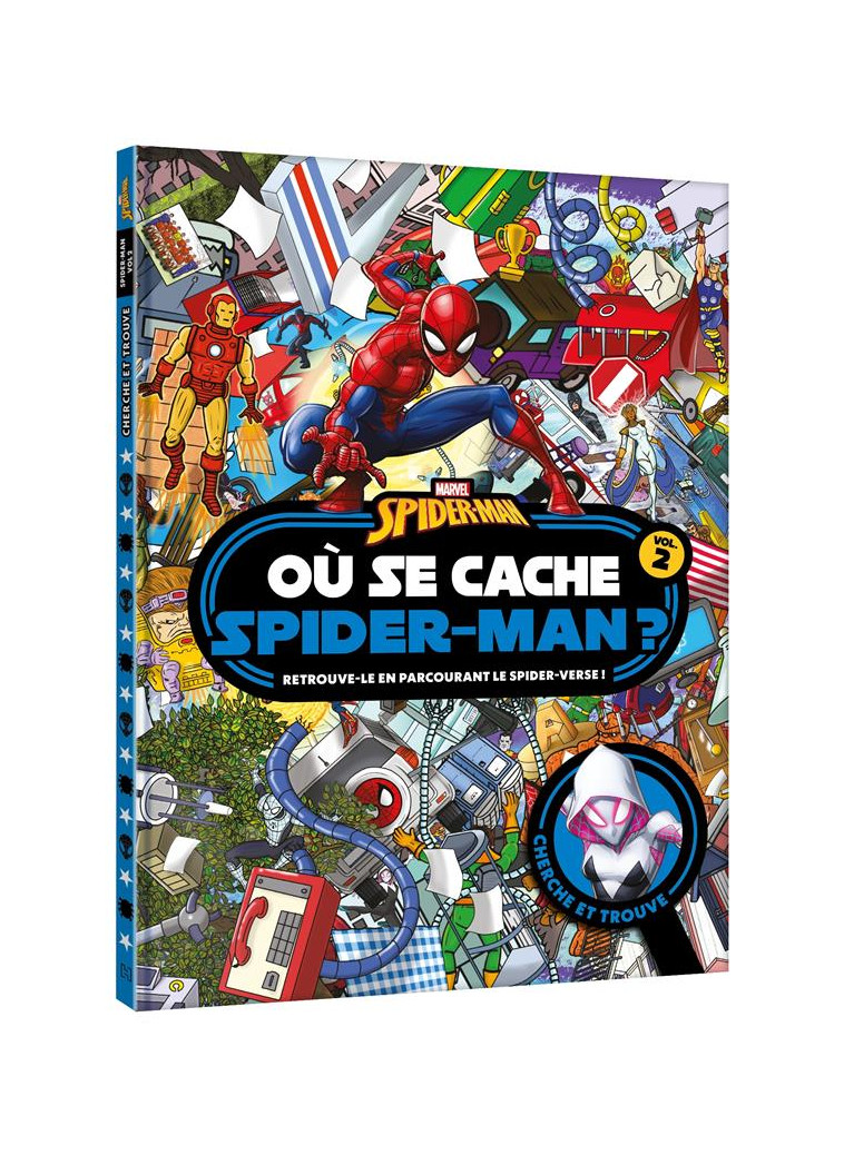 SPIDER-MAN - OU SE CACHE SPIDER-MAN ? VOL.2 - CHERCHE ET TROUVE - MARVEL - XXX - HACHETTE