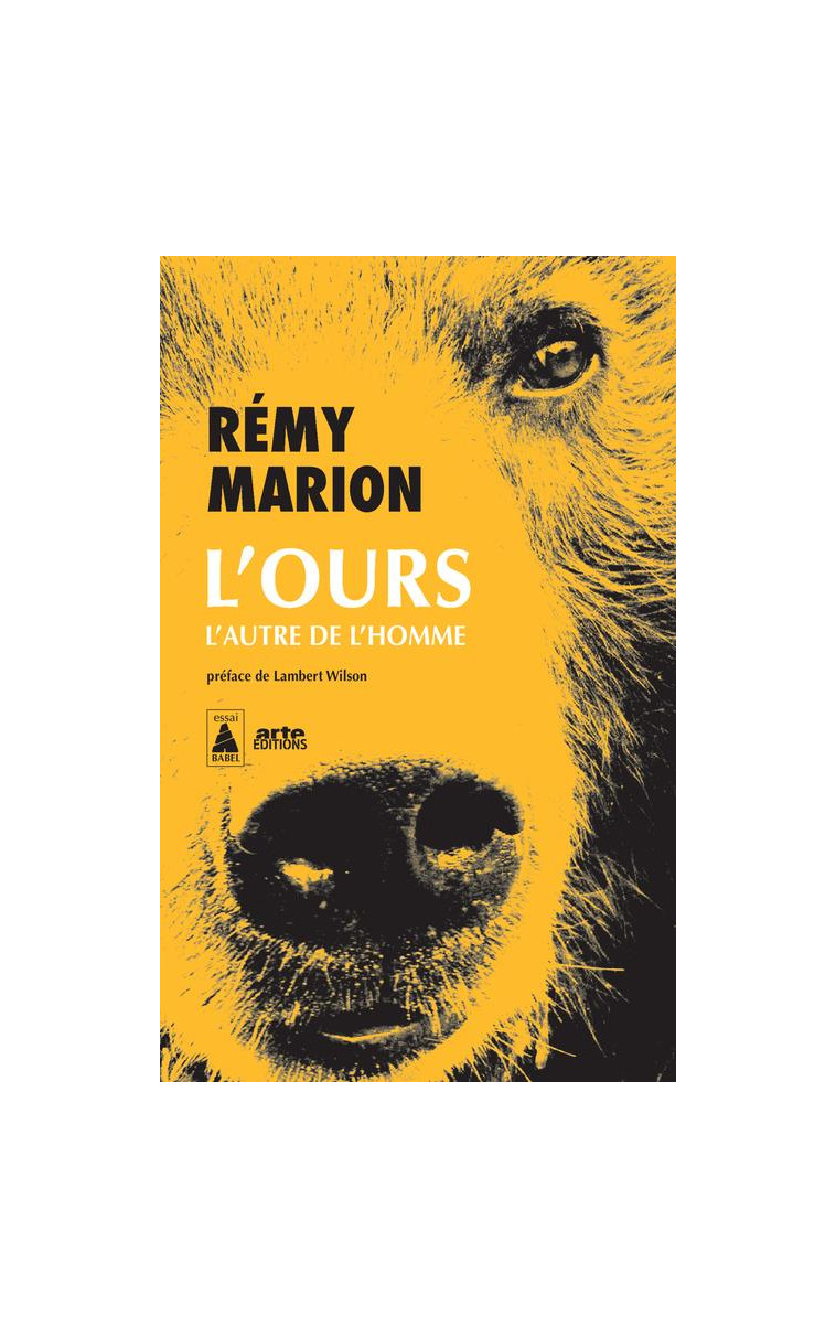 L-OURS - L-AUTRE DE L-HOMME - ILLUSTRATIONS, NOIR ET BLANC - MARION/WILSON - ACTES SUD