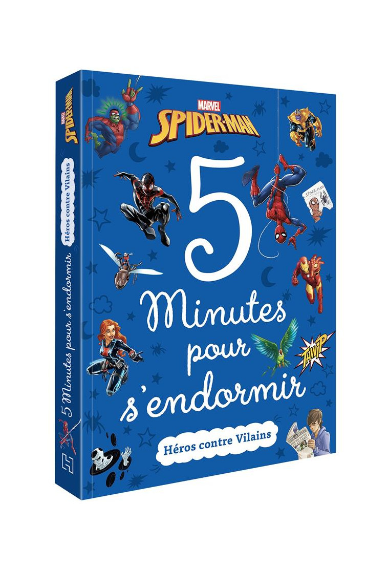 SPIDER-MAN - 5 MINUTES POUR S-ENDORMIR - HEROS CONTRE VILAINS - MARVEL - COLLECTIF - HACHETTE