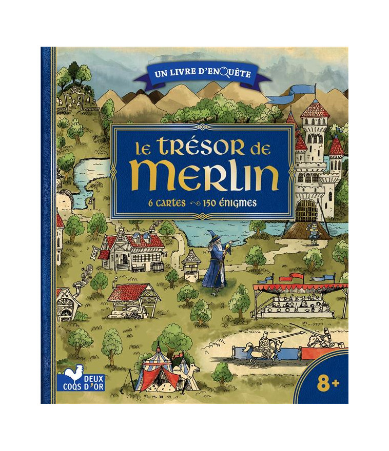 LE TRESOR DE MERLIN - LIVRE AVEC CARTES ET LOUPE - TURIER/COLLECTIF - HACHETTE