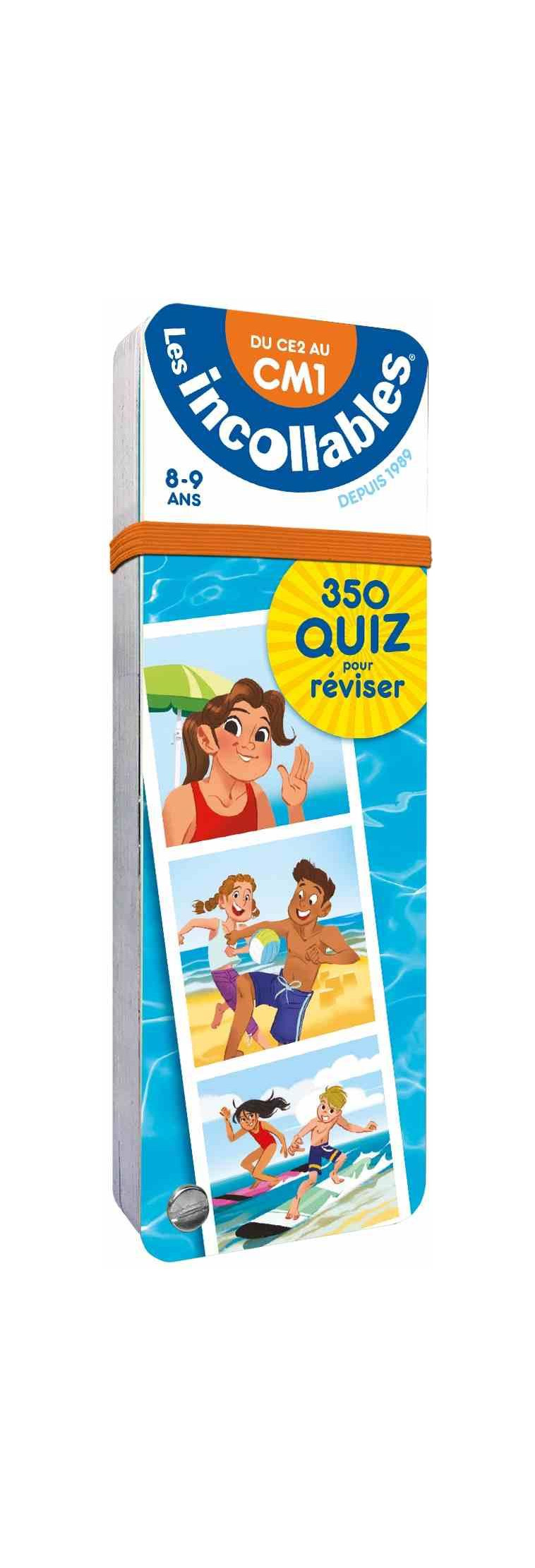 LES INCOLLABLES - 350 QUIZ POUR REVISER - DU CE2 AU CM1 - PLAY BAC EDITIONS - PRISMA