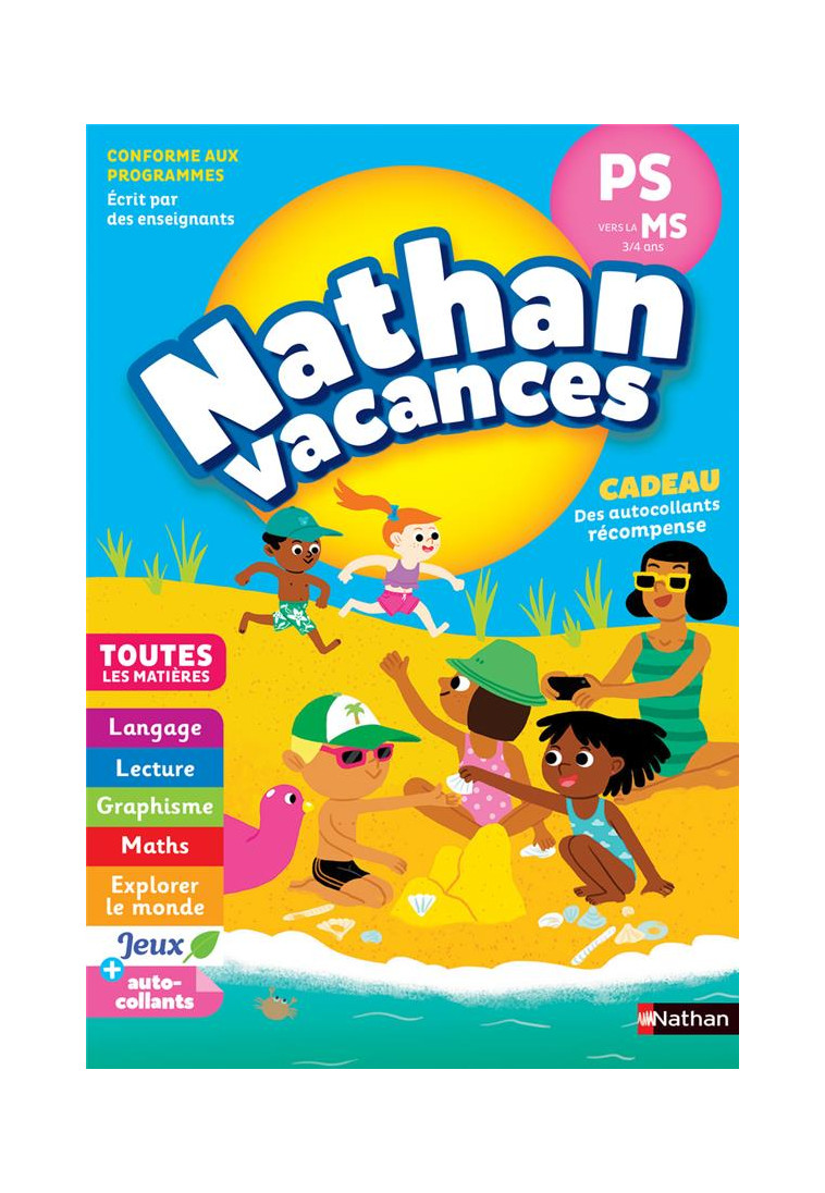 NATHAN VACANCES MATERNELLE PS VERS LA MS 3/4 ANS - SERRES CATHERINE - CLE INTERNAT