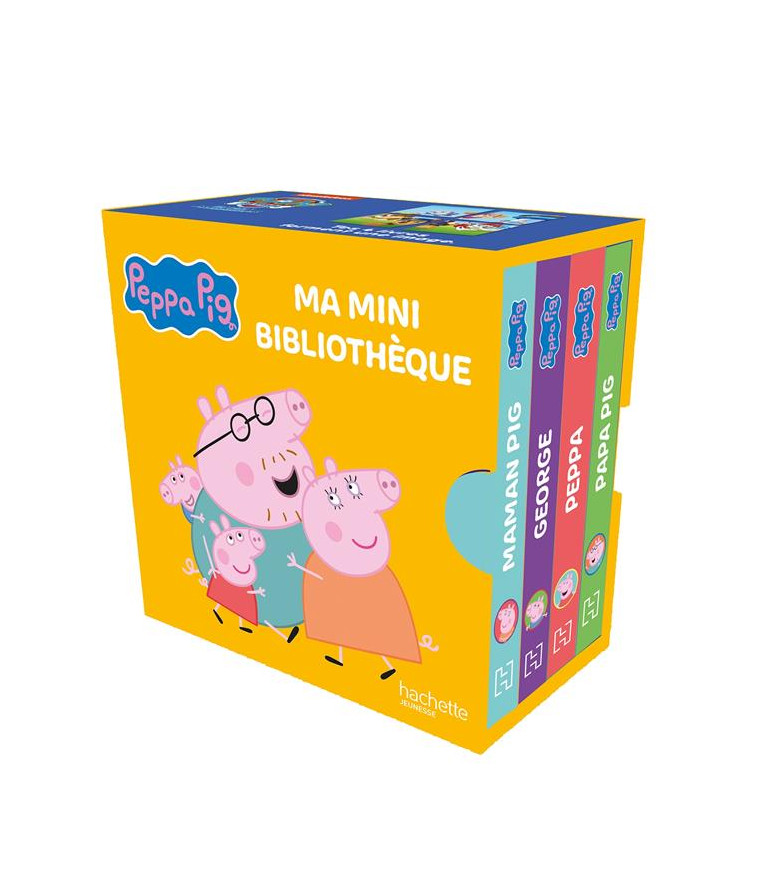 PEPPA PIG - MA MINI BIBLIOTHEQUE - HASBRO - HACHETTE