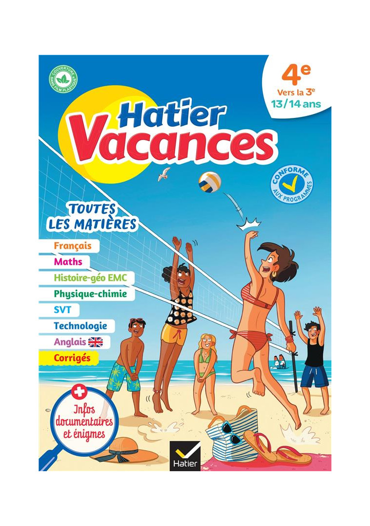 CAHIER DE VACANCES 2024 DE LA 4E VERS LA 3E - POUR REVISER SON ANNEE DANS TOUTES LES MATIERES - BUREAU/COLLARD - HATIER SCOLAIRE