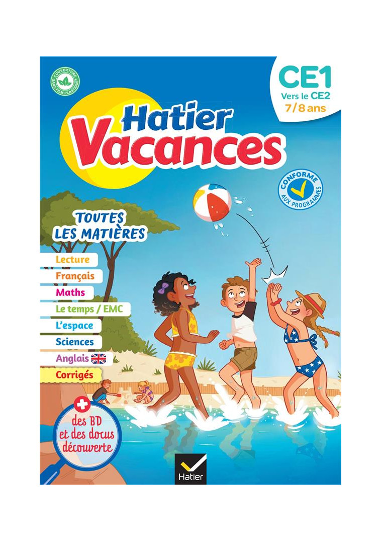 CAHIER DE VACANCES 2024 DU CE1 VERS LE CE2 7/8 ANS - POUR REVISER SON ANNEE DANS TOUTES LES MATIERES - IDIARD/CATALA - HATIER SCOLAIRE