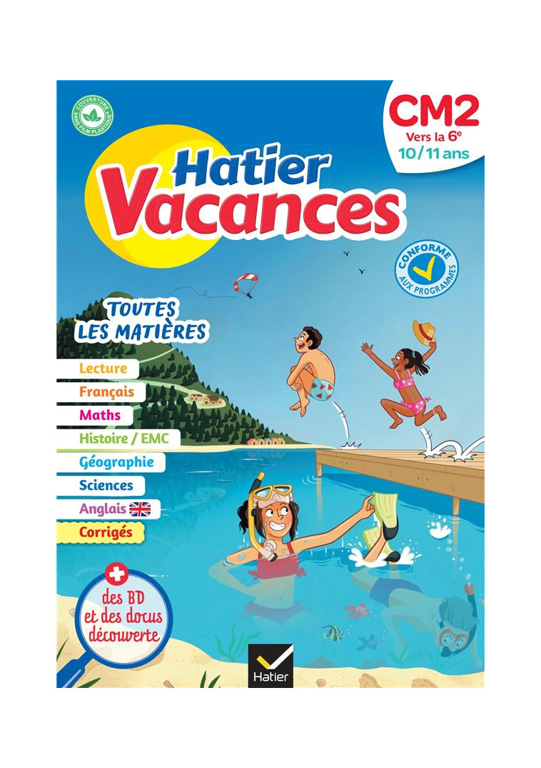 CAHIER DE VACANCES 2024 DU CM2 VERS LA 6E 10/ 11 ANS - POUR REVISER SON ANNEE DANS TOUTES LES MATIER - CAMBAROT/GAUFFRE - HATIER SCOLAIRE