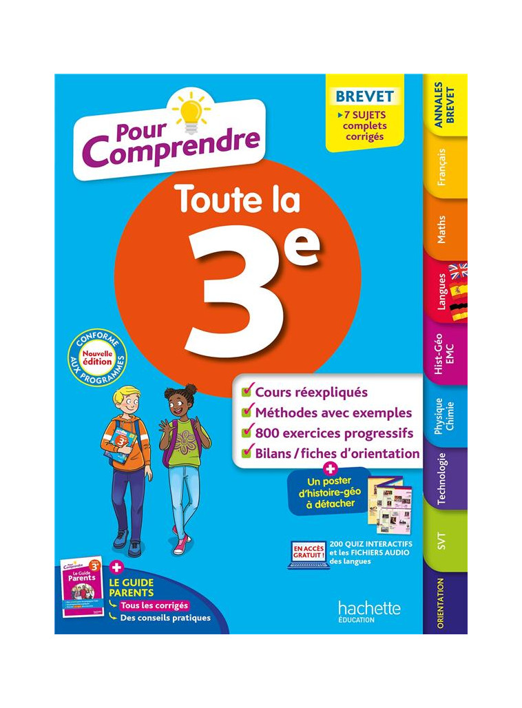 POUR COMPRENDRE TOUTE LA 3E - LISLE/JACQUEROUD - HACHETTE