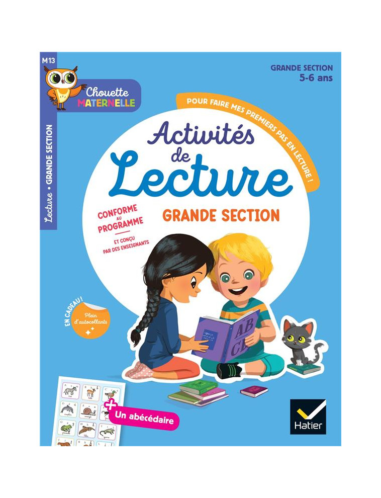 MATERNELLE ACTIVITES DE LECTURE GRANDE SECTION - 5 ANS - CHOUETTE ENTRAINEMENT PAR MATIERE - COHEN/ROULLIER - HATIER SCOLAIRE