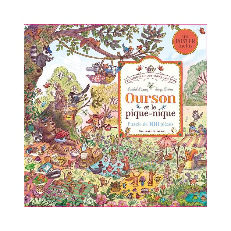 PROMENONS-NOUS DANS LES BOIS - OURSON ET LE PIQUE-NIQUE - PUZZLE DE 100 PIECES - PIERCEY RACHEL - GALLIMARD