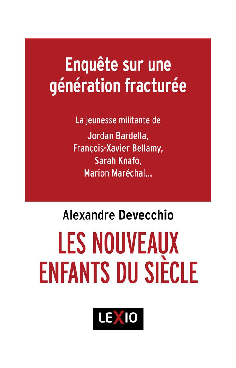 LES NOUVEAUX ENFANTS DU SIECLE - DEVECCHIO ALEXANDRE - CERF