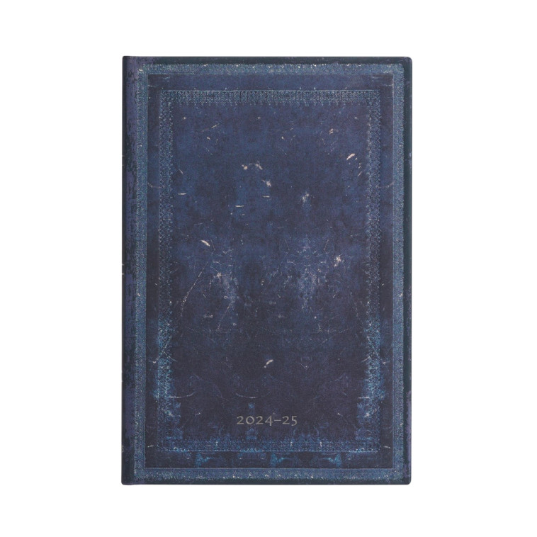 13-Mois 2025 encre Bleue Uni Mini HOR - XXX - PAPERBLANKS