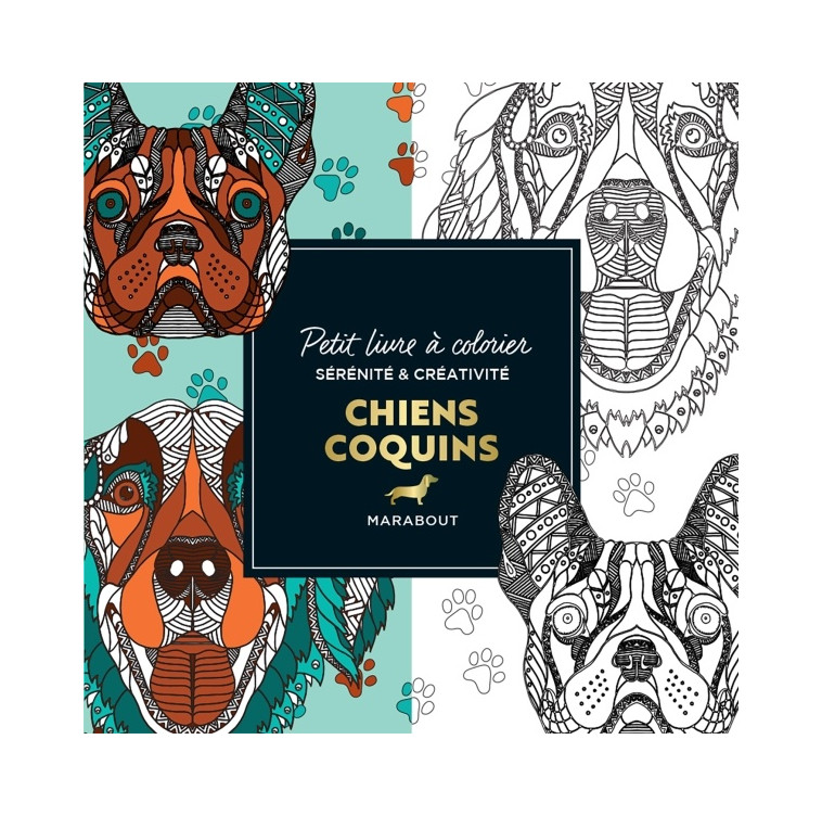 LE PETIT LIVRE DE COLORIAGES - CHIENS COQUINS - COLLECTIF - MARABOUT