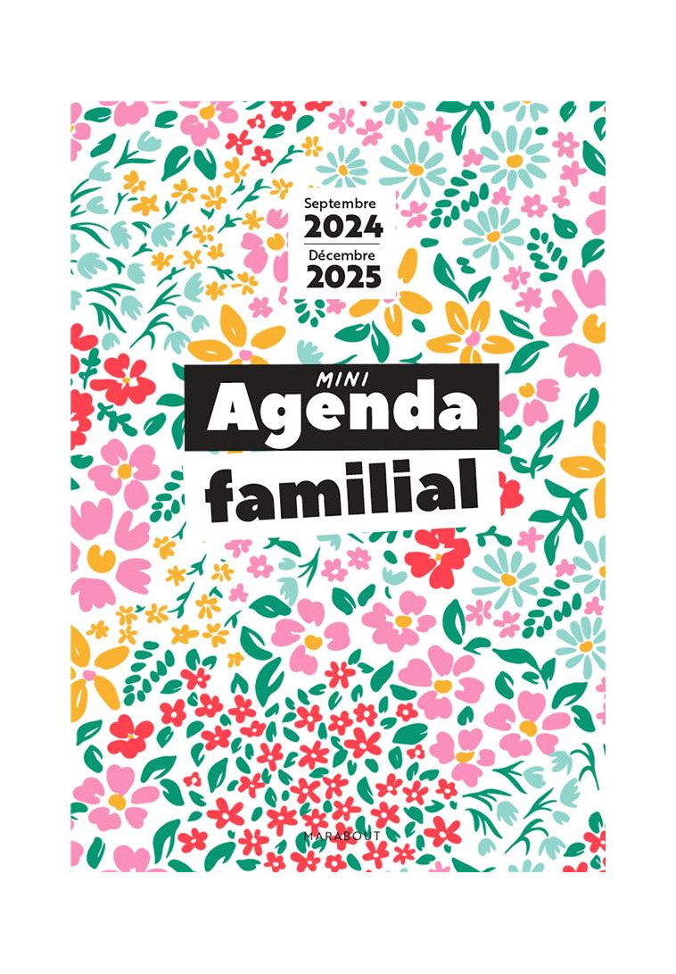 MINI AGENDA FAMILIAL - SEPTEMBRE 2024-DECEMBRE 2025 - XXX - NC