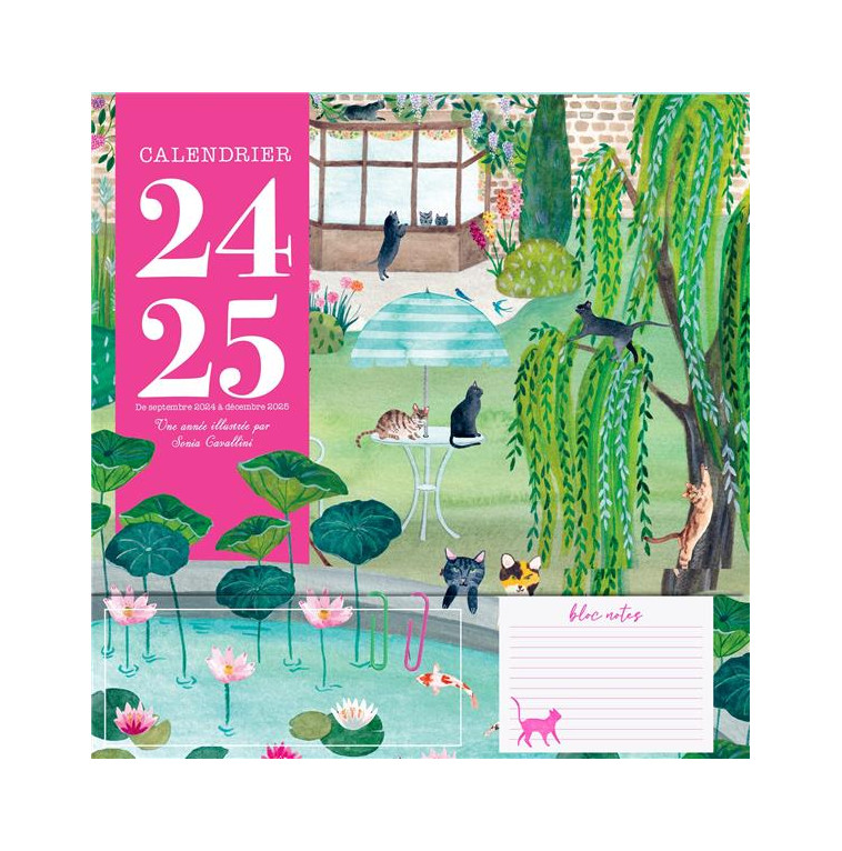 CALENDRIER 2024-2025 - UNE ANNEE ILLUSTREE PAR SONIA CAVALLINI - CAVALLINI SONIA - NC