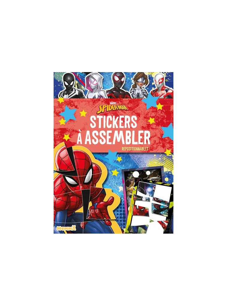 MARVEL SPIDER-MAN - STICKERS A ASSEMBLER - REPOSITIONNABLES ! - COLLECTIF - NC