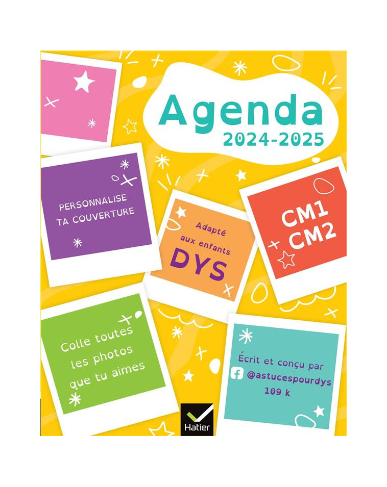 AGENDA DYS PRIMAIRE CE2 CM1 CM2 - 7-10 ANS - CHEE - HATIER SCOLAIRE