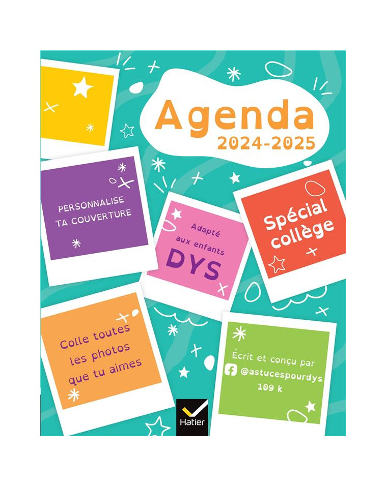 AGENDA DYS COLLEGE 6E 5E - 11-12 ANS - CHEE - HATIER SCOLAIRE