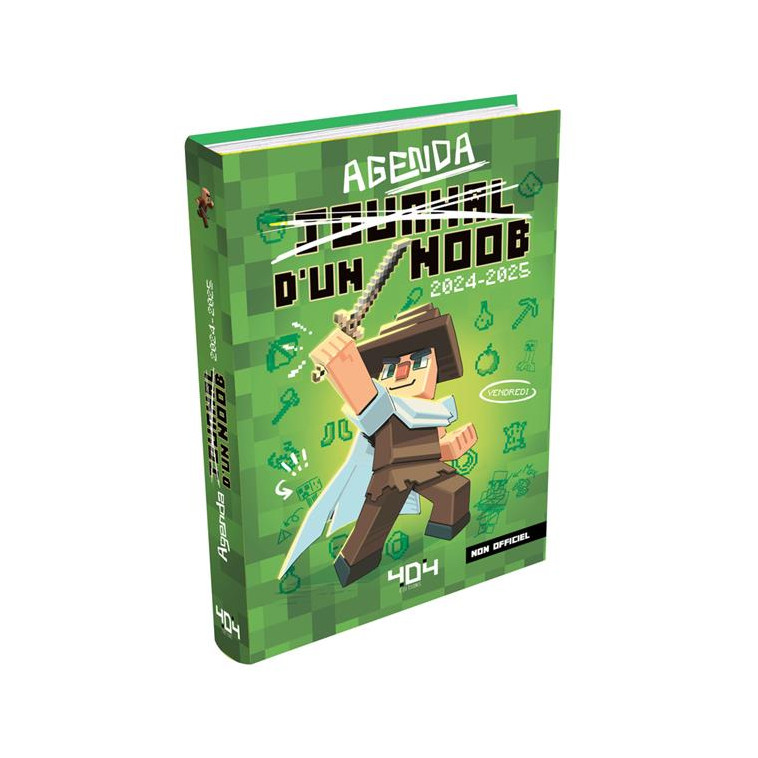 AGENDA JOURNAL D-UN NOOB 2024-2025 - CUBE KID - NC