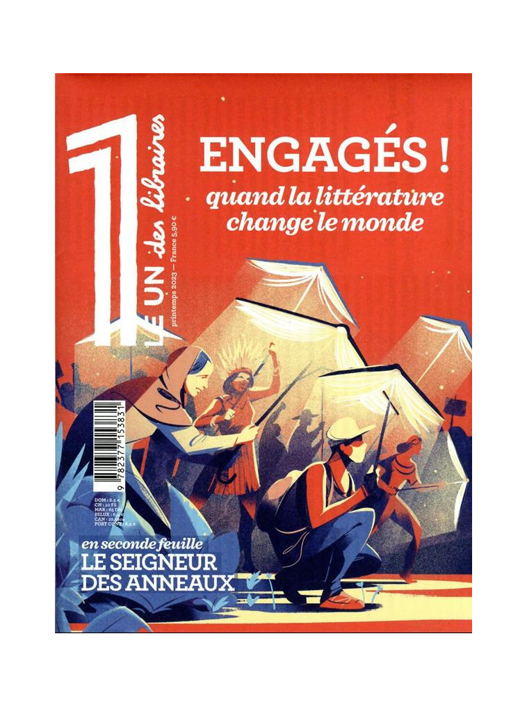 LE 1 DES LIBRAIRES - ENGAGES ! QUAND LA LITTERATURE CHANGE LE MONDE - BISSON/GAUDE/ORWELL - NC