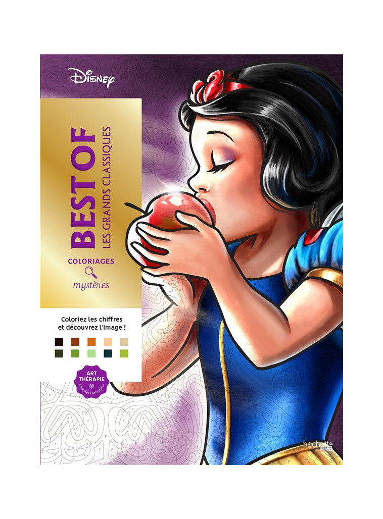 COLORIAGES MYSTERES DISNEY - LES GRANDS CLASSIQUES BEST OF - COLLECTIF DISNEY - HACHETTE