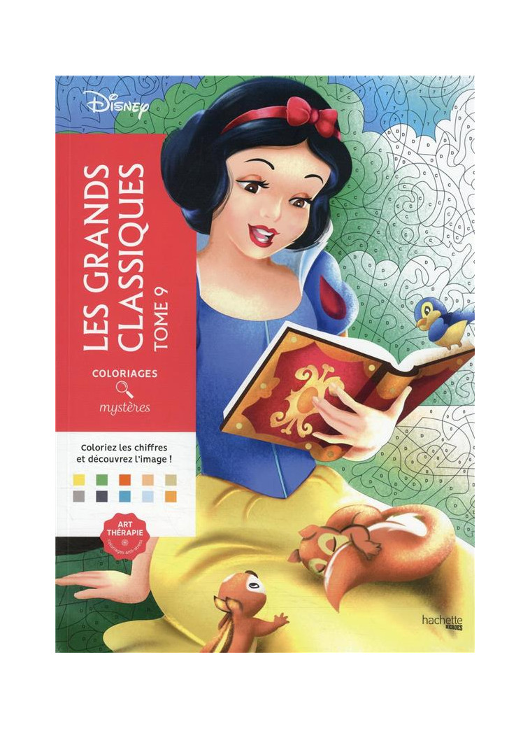 COLORIAGES MYSTERES DISNEY - LES GRANDS CLASSIQUES TOME 9 - VARONE EUGENIE - HACHETTE