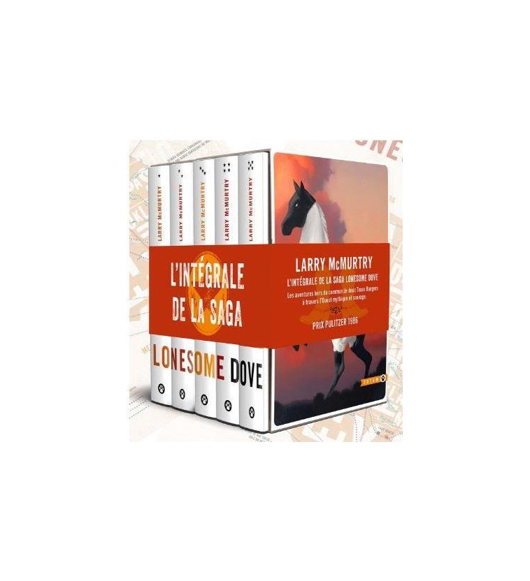 COFFRET LONESOME DOVE, L INTEGRALE DE LA SAGA  COLLECTOR - 5 VOLUMES + BONUS - MCMURTRY LARRY - GALLMEISTER