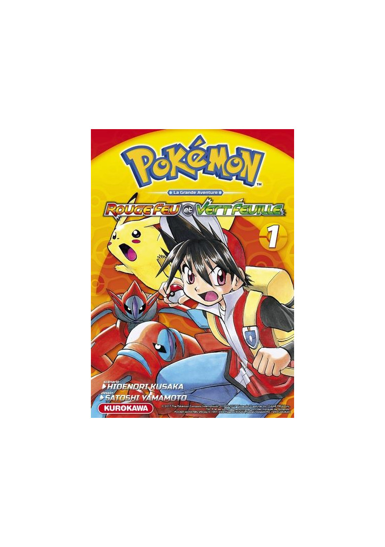 POKEMON ROUGE FEU ET VERT FEUILLE/EMERAUDE - TOME 1 - VOL01 - KUSAKA/YAMAMOTO - Kurokawa