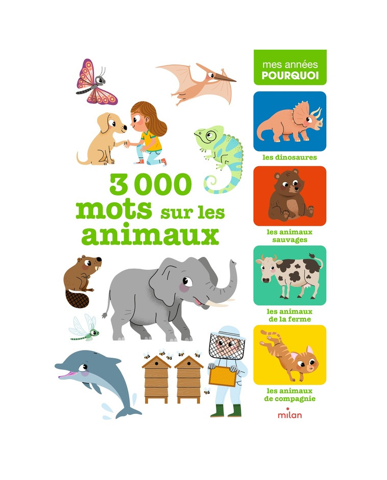 3 000 MOTS SUR LES ANIMAUX - COLLECTIF D-AUTEURS - MILAN