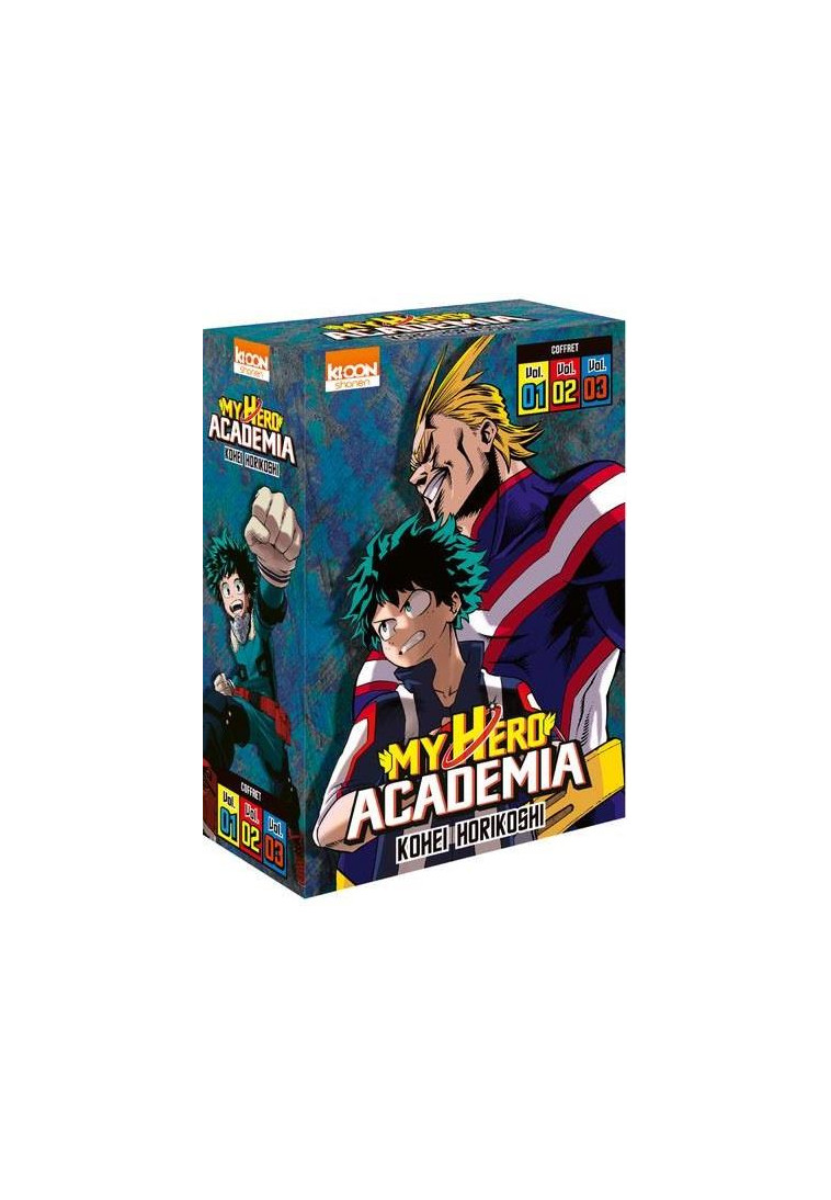 COFFRET MY HERO ACADEMIA VOL. 1 A 3 - HORIKOSHI KOHEI - KI-OON