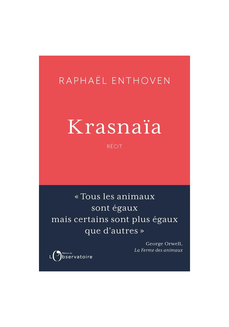 KRASNAIA - ENTHOVEN RAPHAEL - L'OBSERVATOIRE