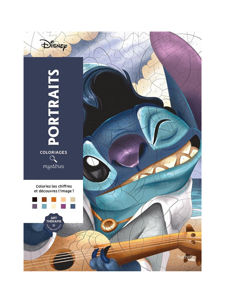 COLORIAGES MYSTERES DISNEY - PORTRAITS (TROMPE L-OEIL) - PEREZ C-A. - HACHETTE