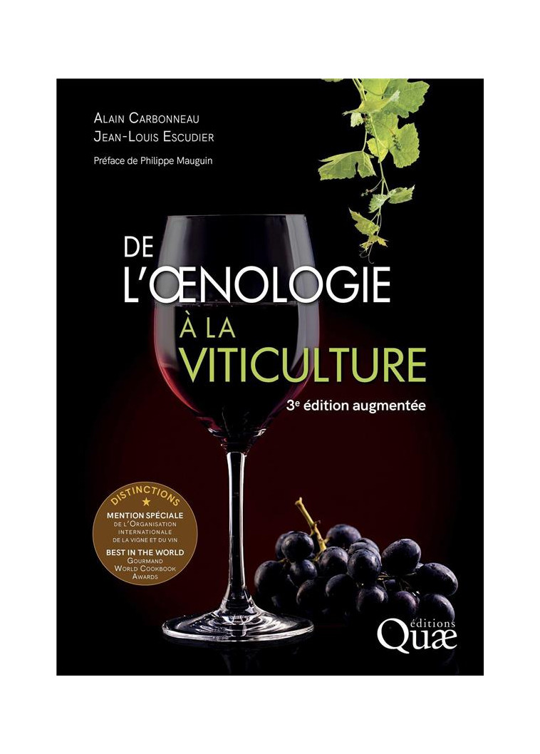 DE L-OENOLOGIE A LA VITICULTURE - 3E EDITION AUGMENTEE - CARBONNEAU/ESCUDIER - QUAE