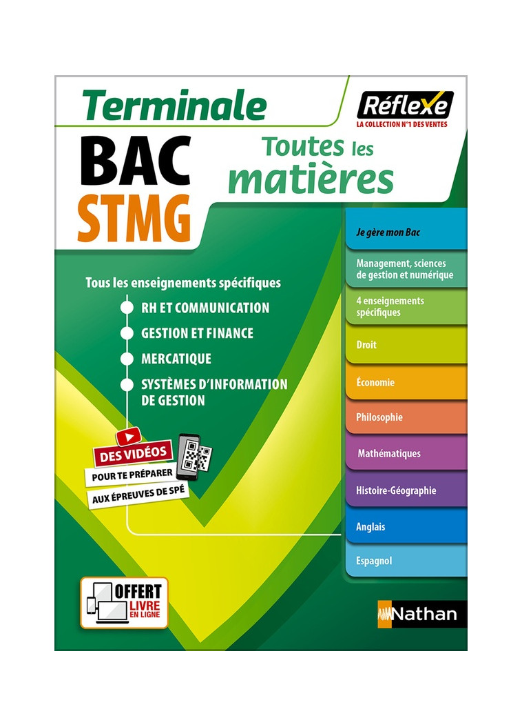 TOUTES LES MATIERES STMG TERMINALE - REFLEXE N 24 2023 - TOME 24 - CARNAT/DELAROCQUE - CLE INTERNAT