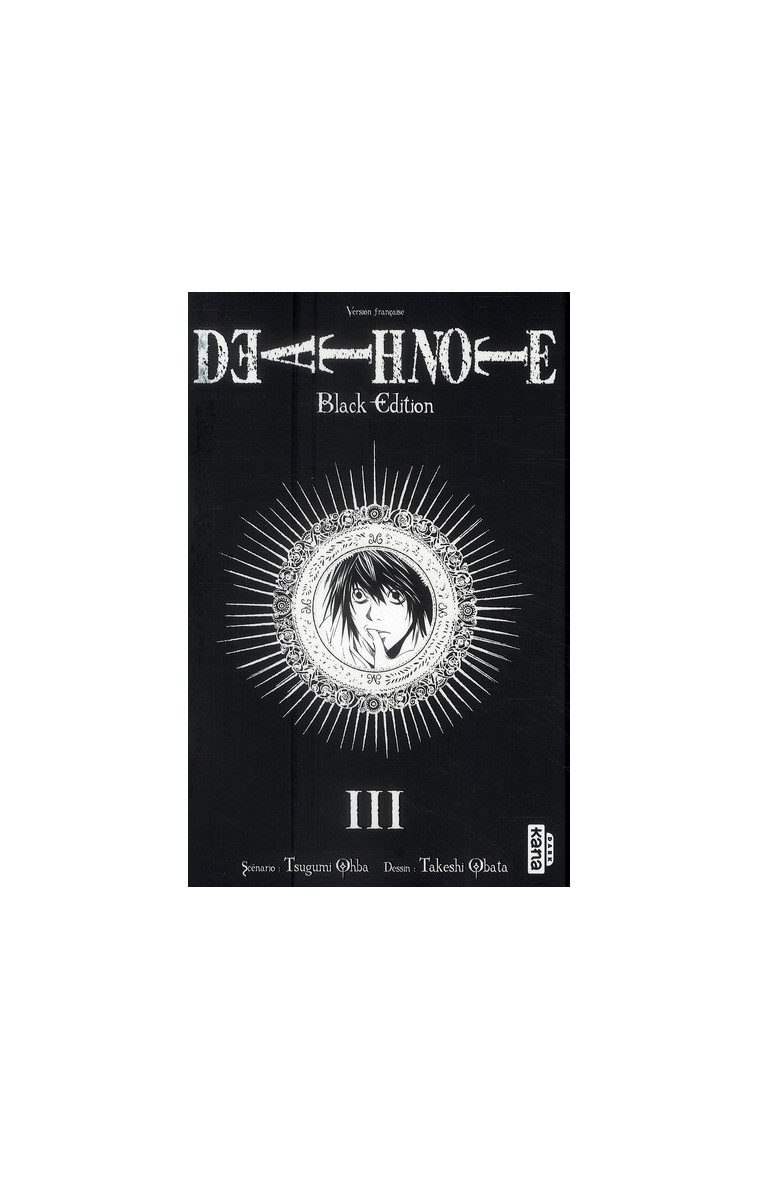 DEATH NOTE - BLACK EDITION - TOME 3 - TSUGUMI OHBA - DARGAUD