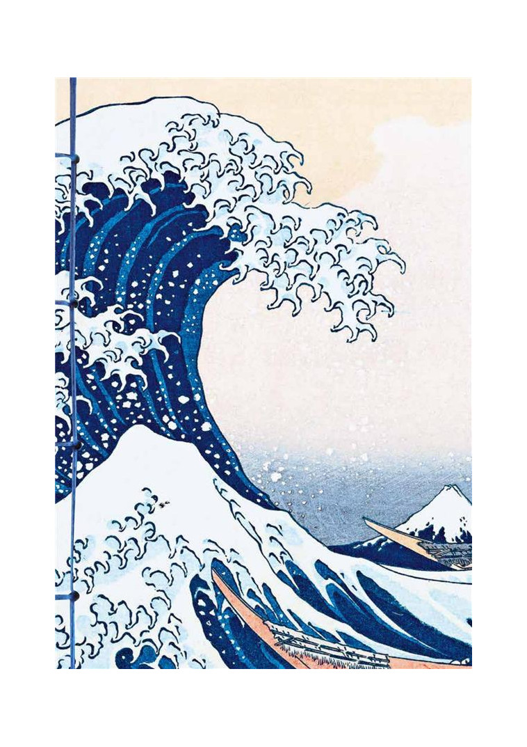 CARNET HAZAN HOKUSAI, LA GRANDE VAGUE DE KANAGAWA 18 X 26 CM (PAPETERIE) - XXX - NC