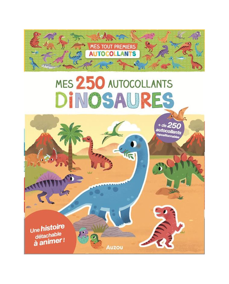 250 AUTOCOLLANTS - DINOSAURES - WU YI-HSUAN - PHILIPPE AUZOU