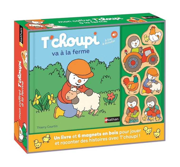 MON COFFRET T-CHOUPI VA A LA FERME - COURTIN THIERRY - CLE INTERNAT