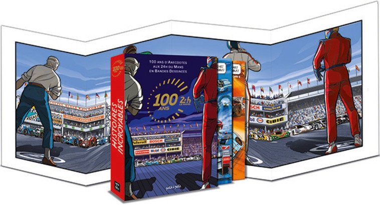 HISTOIRES INCROYABLES DES 24H DU MANS : COFFRET TOMES 1 ET 2 - CAPITAINE CAROLE  - PETIT A PETIT