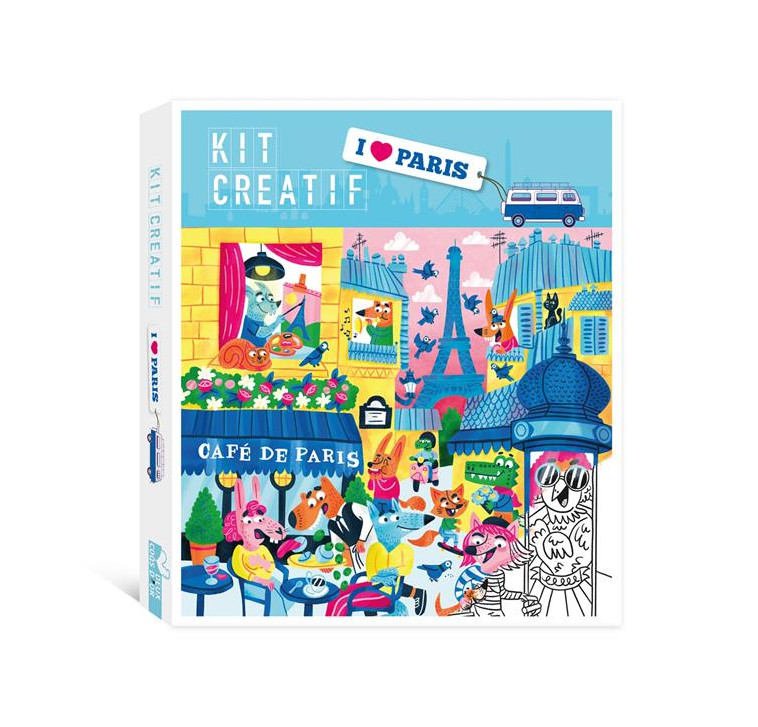 KIT CREATIF - I LOVE PARIS - TURQUOIS ALICE - NC