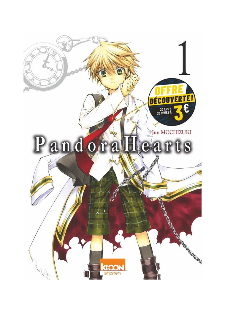 PANDORA HEARTS T01 A 3 EUROS - MOCHIZUKI JUN - KI-OON