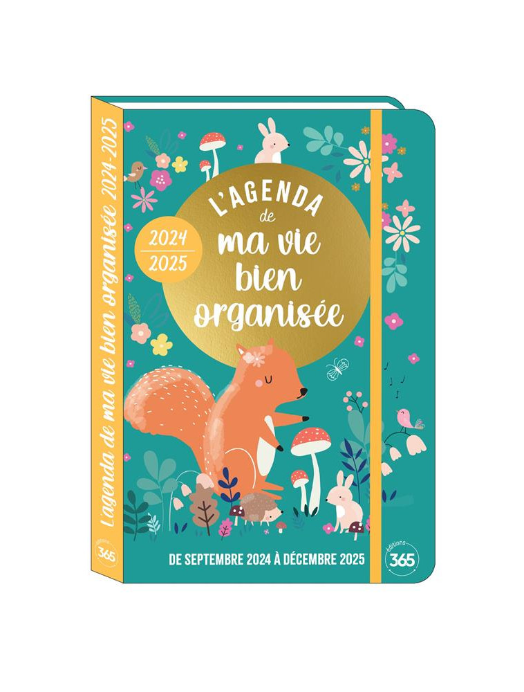 HAPPY AGENDAS AGENDA POCKET MA VIE BIEN ORGANISEE, SEPT. 2024- DEC. 2025 16 MOIS POCKET RELIE - SIX YOLANDE - NC