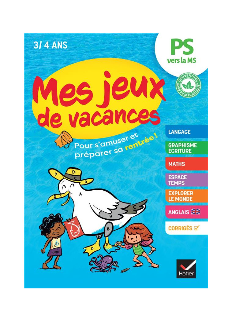 MES JEUX DE VACANCES PS VERS LA MS- 2024 - POUR S-AMUSER ET PREPARER SA RENTREE - DOUTREMEPUICH - HATIER SCOLAIRE