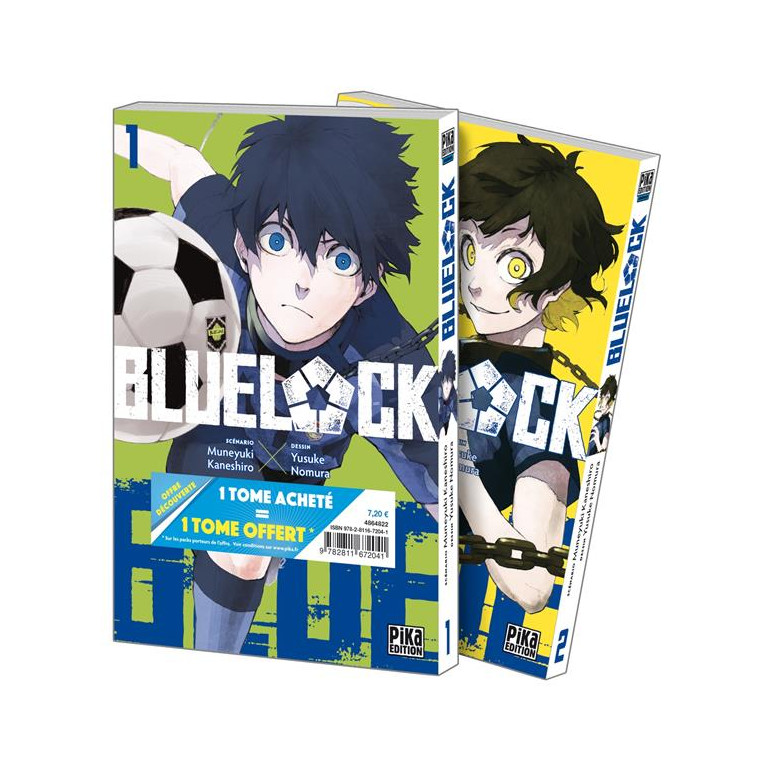 BLUE LOCK PACK OFFRE DECOUVERTE T01 ET T02 - NOMURA/KANESHIRO - PIKA