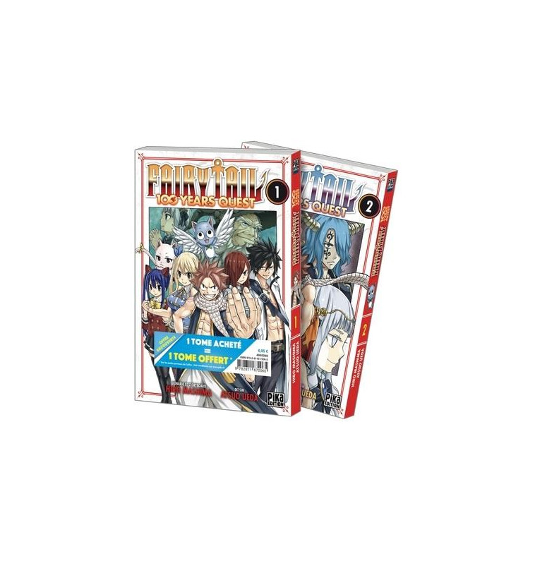 FAIRY TAIL - 100 YEARS QUEST PACK OFFRE DECOUVERTE T01 ET T02 - UEDA/MASHIMA - PIKA