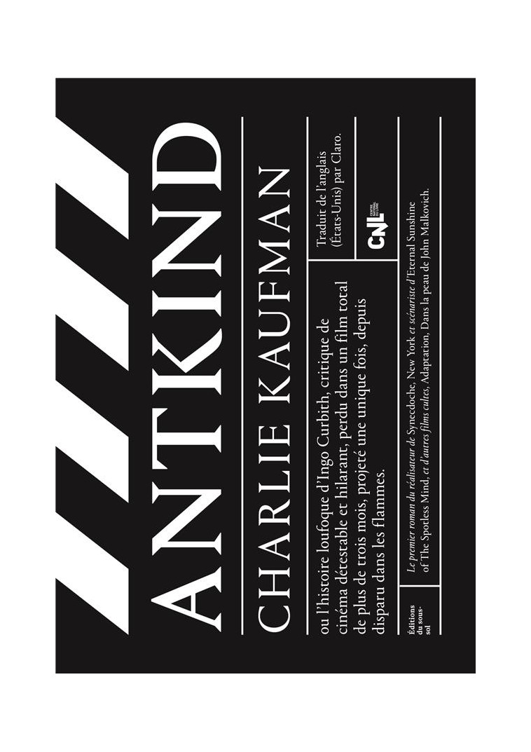 FEUILLETON FICTION ETRANGERE ANTKIND - KAUFMAN CHARLIE - SOUS SOL